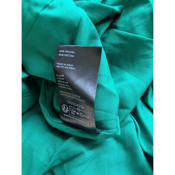 NWT By Anthropologie Sleeveless Chiffon Midi Dress Size S Green #ND454 - Picture 10 of 10